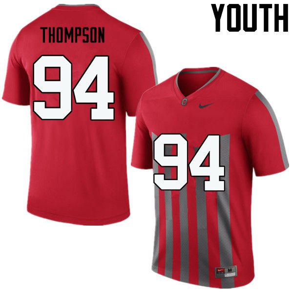 Ohio State Buckeyes Dylan Thompson Youth #94 Throwback Game Stitched College Football Jersey